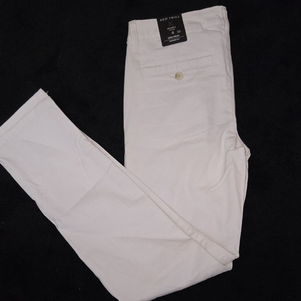 American Eagle Outfitters White Chinos Tailored Fit